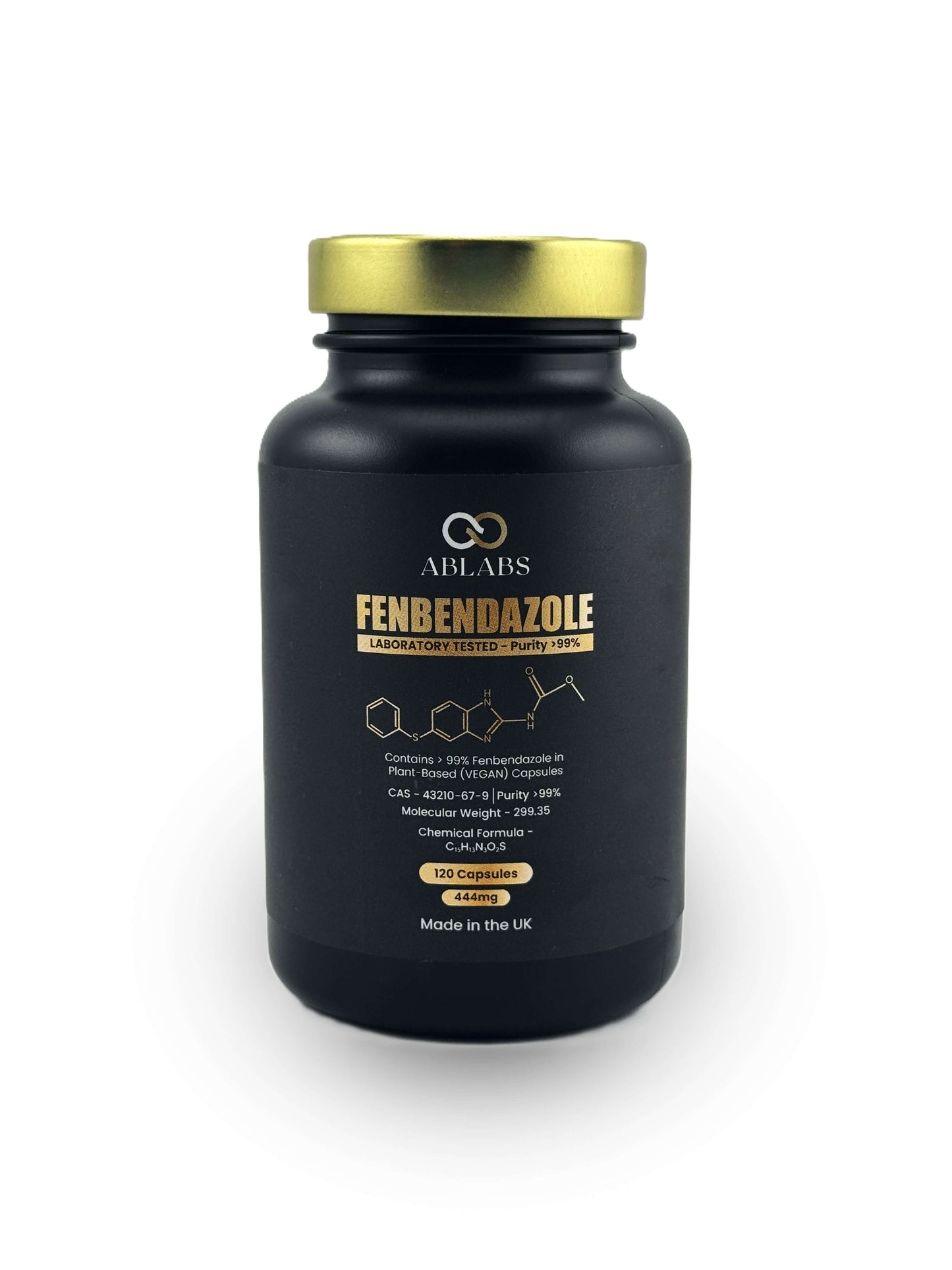 Ablabs Fenbendazole: Precision Purity for Research & Development - 444MG CAPSULES