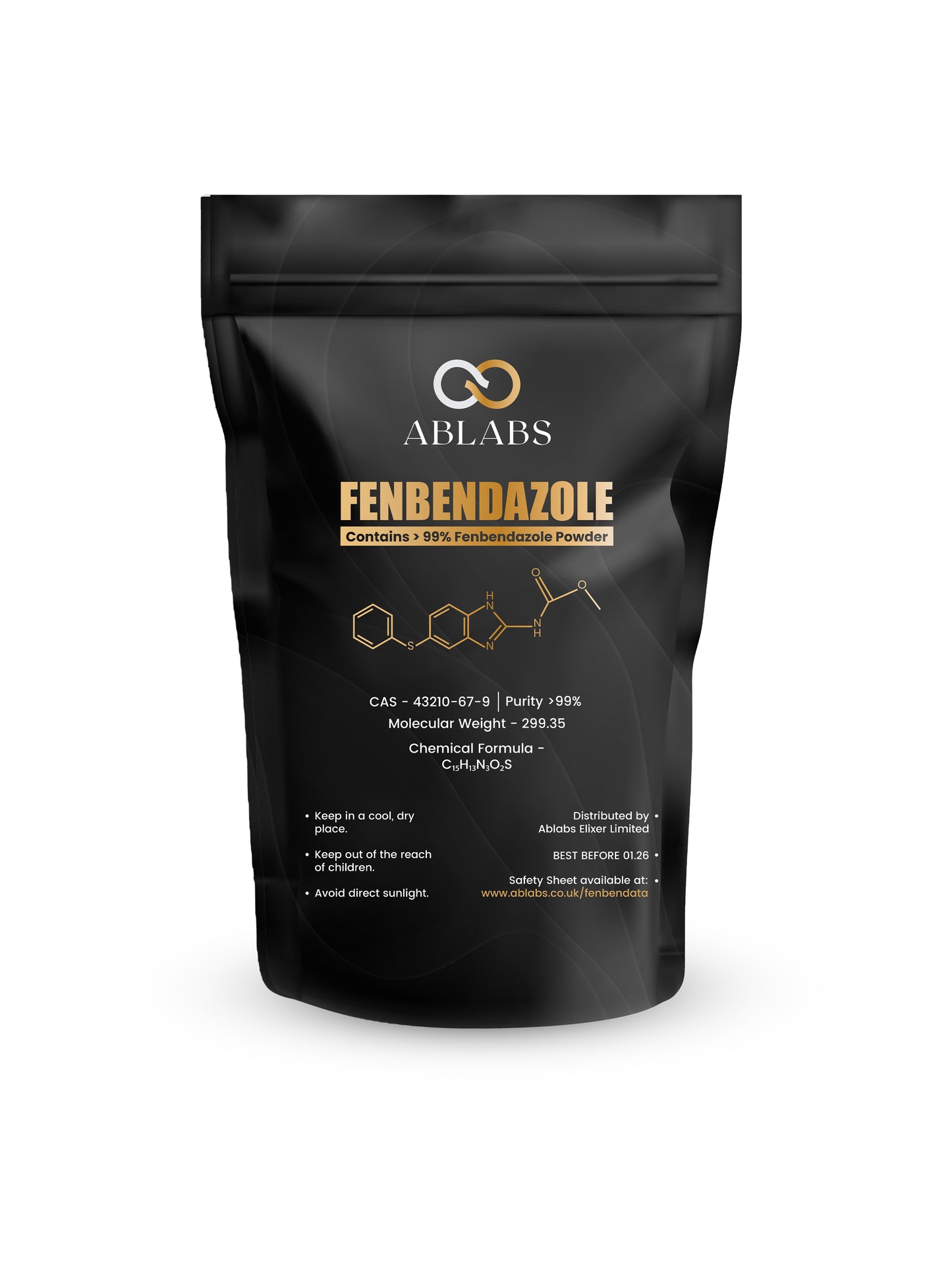 Ablabs Fenbendazole: Precision Purity for Research & Development - Powder
