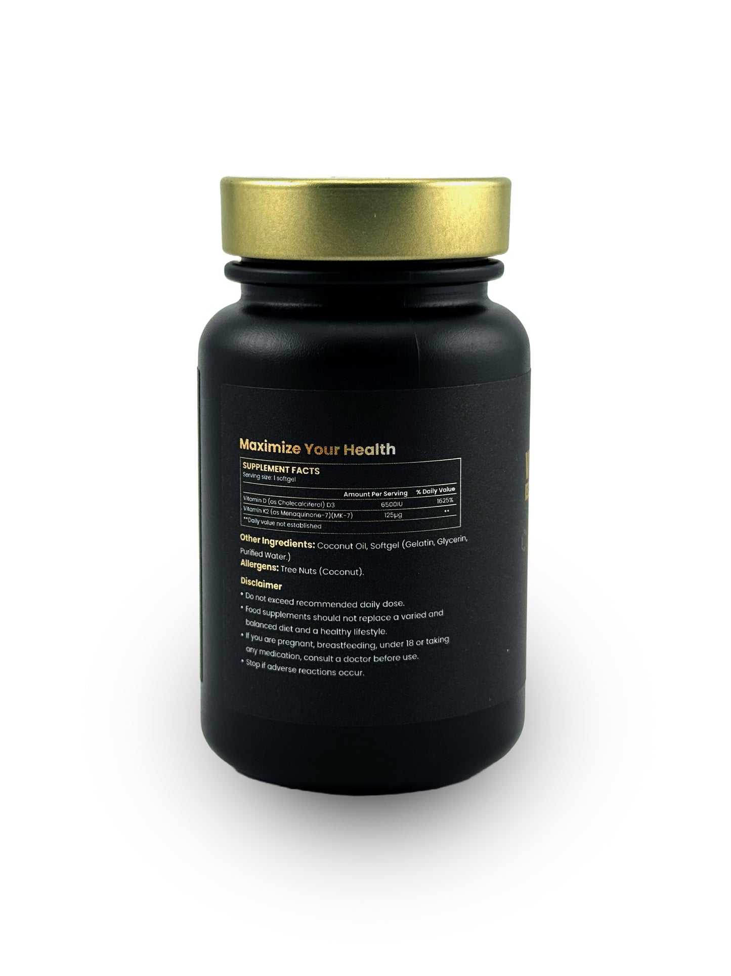 Ablabs Vitamin D3 6500 IU + K2 125μg (MK-7)