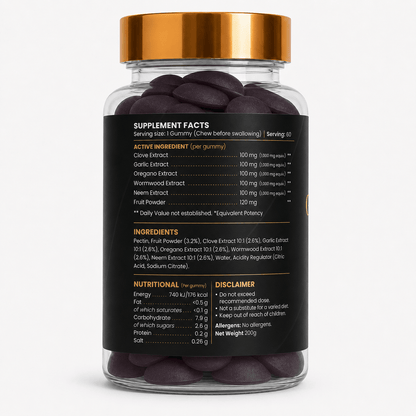 Ablabs GUTGUARD – Blackcurrant Flavour (60 Vegan Gummies) - Ablabs