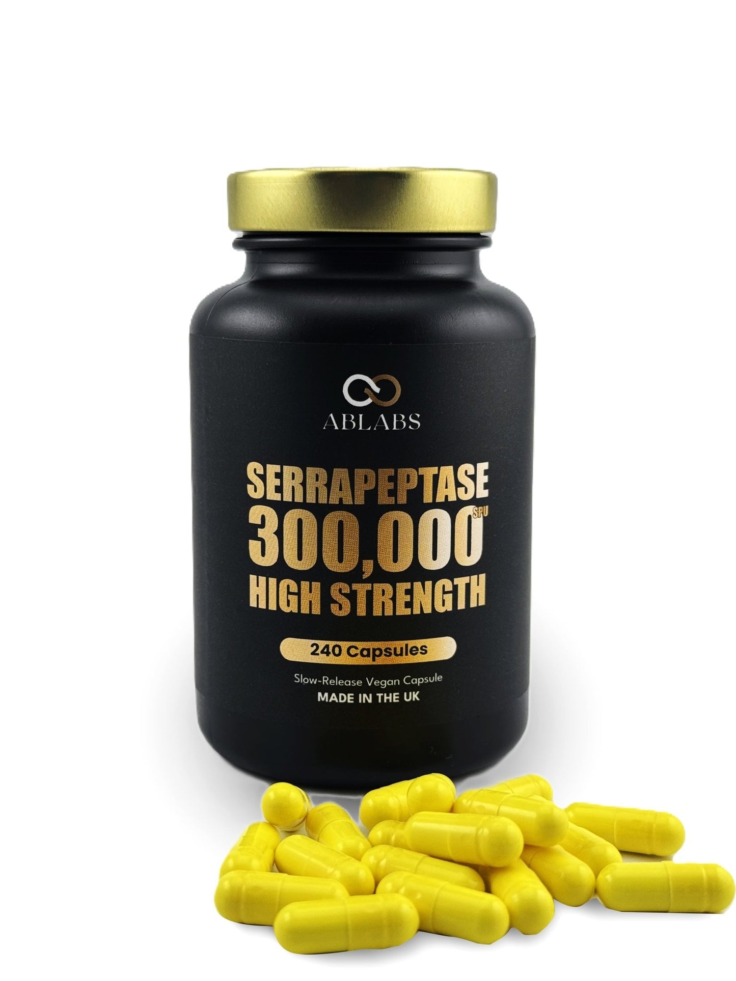 Ablabs Serrapeptase — 300,000 SPU (Capsules) (Meta) - Ablabs